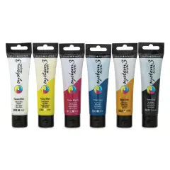 Daler-Rowney System3 Medium Body Acrylic Paints - Set of 6, Process Colors, 59 ml