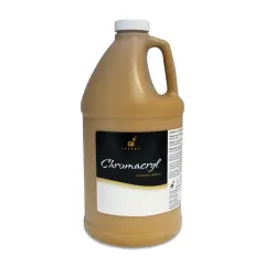 Chromacryl Students' Acrylics - Raw Sienna, 64 oz bottle