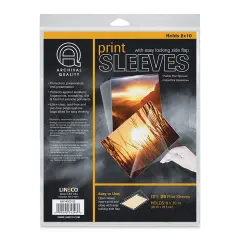 Lineco Digital Print Sleeve Pack - 8" x 10", Clear, Pkg of 25