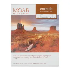 Legion Moab Entrada Digital Rag Paper - 8-1/2" x 11", Natural, 300 gsm, Pkg of 25