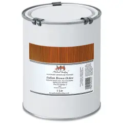 Michael Harding Artists Oil Color - Italian Brown Ochre, 1 Liter