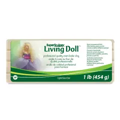Sculpey Living Doll Polymer Clay - 1 lb, Light