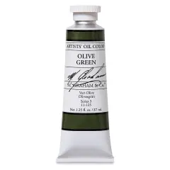 M. Graham Artists' Oil Color - Olive Green, 37 ml tube