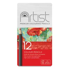 Fantasia Colored Pencil Set - Assorted Colors, Tin Box, Set of 12
