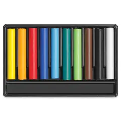 Caran d'Ache Swisscolor Water-Soluble Wax Pastels - Set of 10