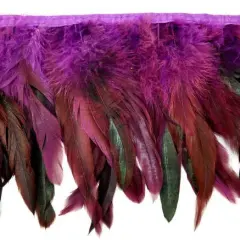 Belagio Feather Trim, 9" Wide, 10-Yard Bolt, Purple