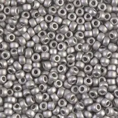 Miyuki 8 Round Seed Bead, 8-194F, Matte Palladium Plated, 10 grams