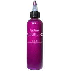 Premium Alcohol Ink | Metallic and Vibrant | High Saturated Unique Colors | For Tumblers, Coasters, Resin Dye, Alcohol Ink Paper, Yupo, Resin Petri Dish | 4 oz by volume | by Ezgi Sertcetin Metallic fuchsia