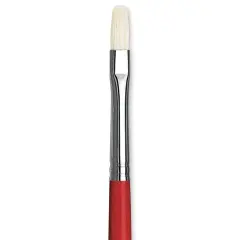 Da Vinci Maestro 2 Hog Bristle Brush - Short Filbert, Long Handle, Size 3