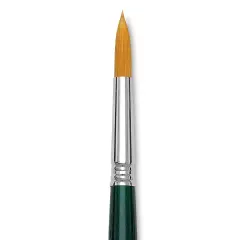 Escoda Barroco Toray Gold Synthetic Brush - Round, Short Handle, Size 12