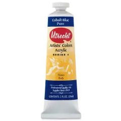 Utrecht Artists' Acrylic Paint - Cobalt Blue Pure, 2 oz tube
