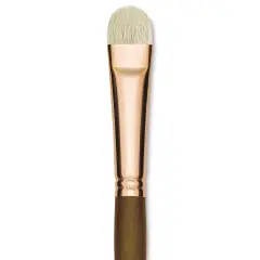 Princeton Best Natural Bristle Brush - Short Filbert, Long Handle, Size 12