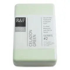 R&F Encaustic Paint Block - Celadon Green, 333 ml block