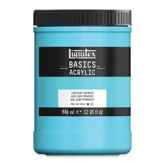 Liquitex Basics - Light Blue Permanent, 32 oz jar