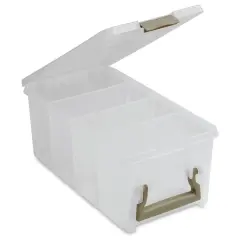 ArtBin Super Semi Satchel - 8" x 15" x 6 1/4", Translucent White, with Dividers