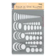 Chartpak Pickett Template - 1262i 4-in-11 Ellipse