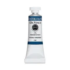 Da Vinci Artists' Permanent Watercolor - Phthalo Turquoise, 15 ml tube