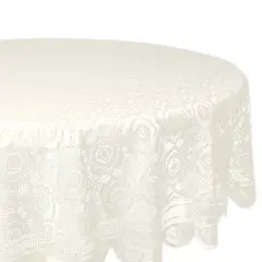DII Black Nordic Lace Table Runner