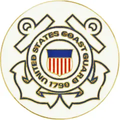 U.S. Coast Guard Logo Pin 1 1/2"