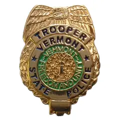 Vermont State Police Badge Pin 1"