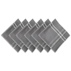 DII Gray Chambray French Stripe Napkin (Set of 6)