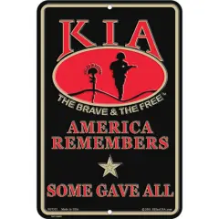EagleEmblems SG7521 Sign-KIA Honor (8x12''), Multicolor