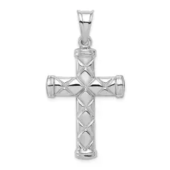 Sterling Silver Cross Pendant Jewerly 85.6mm x 45.3mm