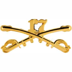 U.S. Army 17th Cavalry Pin 2 1/4"