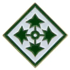 EagleEmblems P62278 PIN-Army,004TH INF.DIV. (PWT) (1'')