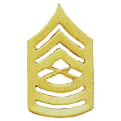 U.S.M.C. Master Sergeant Rank Insignia Gold Plated Pn