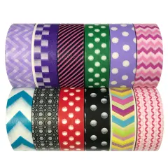 Wrapables WPSET71 Washi Masking Tape Collection (Set of 12)