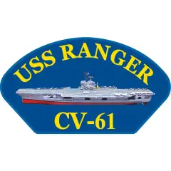 U.S. Navy USS Ranger CV-61 Patch 2 1/4" x 4"