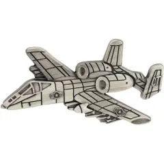 A-10 Thunderbolt Airplane Pin Pewter 2 1/2"