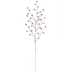 Metallic Pearl Berry Spray 19" with 35 Luscious Berries - 48-Pack for Elegant Christmas Floral Arrangements, Weddings, and Holiday Decor - 2024 Christmas Collection, Floral Home by Artificial Flowers