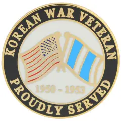 Korean Veteran Proudly Served Pin 1"