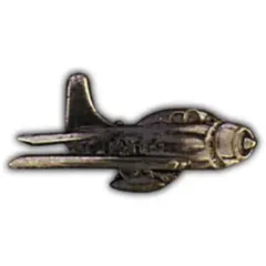 A-1 Skyraider Airplane Pin Pewter 1 1/2"