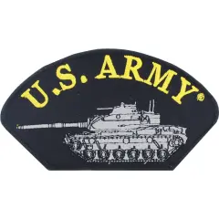 U.S. Army Tank Hat Patch 2 3/4" x 5 1/4"