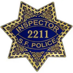 San Francisco Inspector 2211 Badge Pin 1"