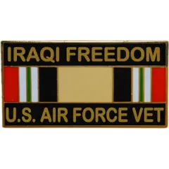 EagleEmblems P12268 Pin-Iraqi Freed,USAF,Vet. (1.125'')