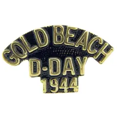 WWII D-Day Gold Beach Pin 1"