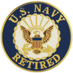U.S. Navy Logo Retired Pin 7/8"