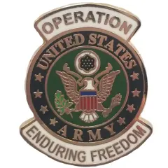 EagleEmblems P62964 Pin-Endur.Freed,Army Logo (1-1/16'')