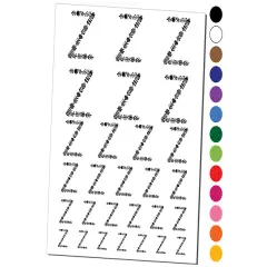 Elegant Botanical Floral Letter Z Temporary Tattoo Water Resistant Fake Body Art Set Collection Orange