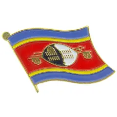 Swaziland Flag Pin 1"