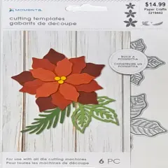 Momenta Build A Poinsettia Cutting Dies