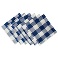DII Navy Buffalo Check Tablecloth