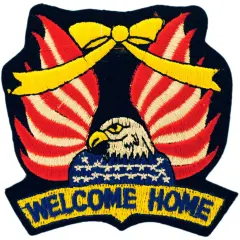 Welcome Home Patch Red & Black 3"