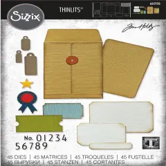 Sizzix Thinlits Dies By Tim Holtz 45/Pkg-Collector