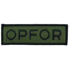 U.S. Army OPFOR Patch Green 4 1/4"