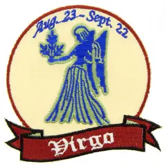 Virgo Sign Patch 3"